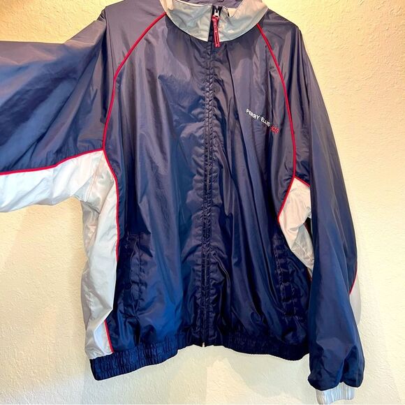 Perry. Ellis America lined windbreaker 🖤 navy 🖤 excellent condition 🖤  3X - Picture 1 of 9